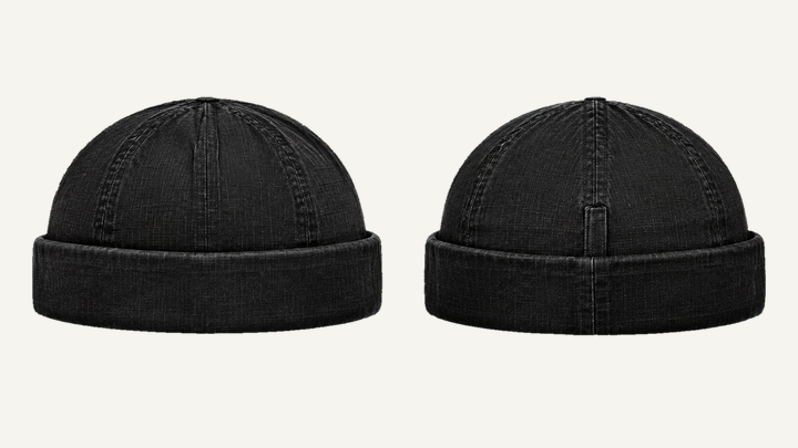 Short Watch Cap — True Black Pigment Dyed design