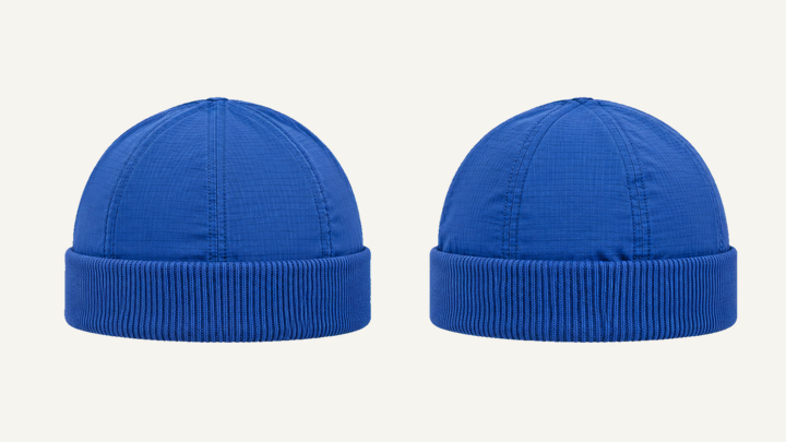 Short Watch Cap — Cobalt HSL Master Matte Panel Wash design