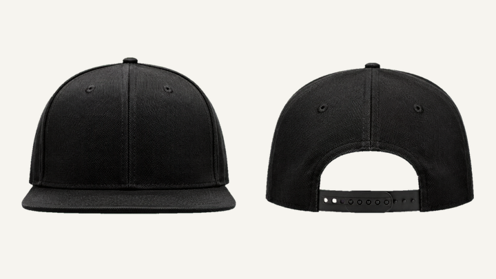 Snapback Cap — True Black Pigment Dyed design