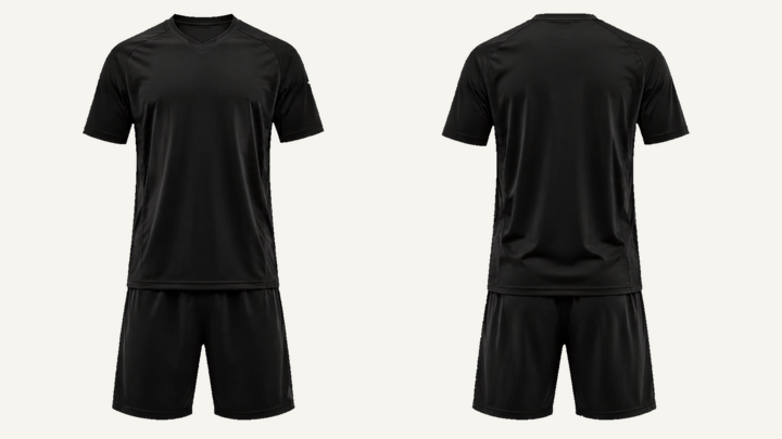 Soccer Jersey — True Black Overdyed design
