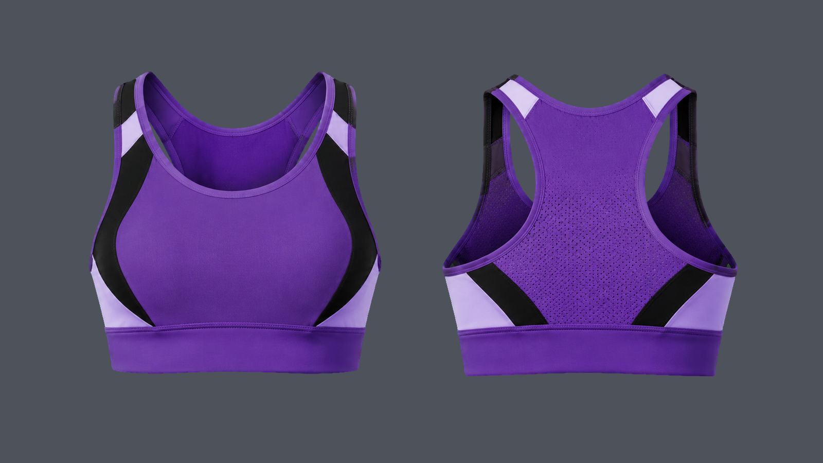 Circuit Mesh Bra — Violet design