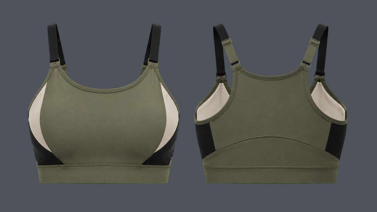 Flex Adjustable Bra — Olive design
