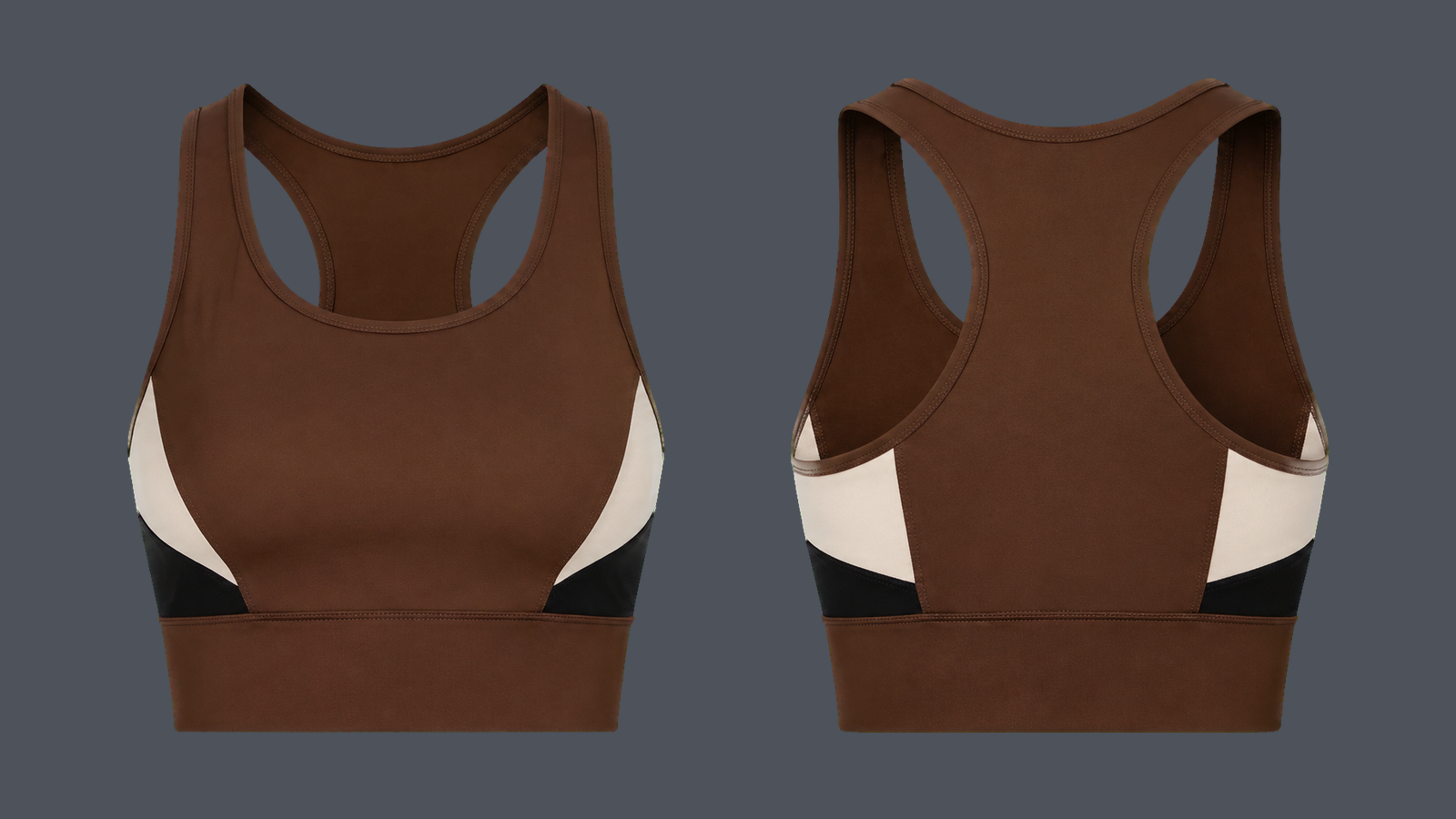 Metro Studio Bra — Chocolate brown design