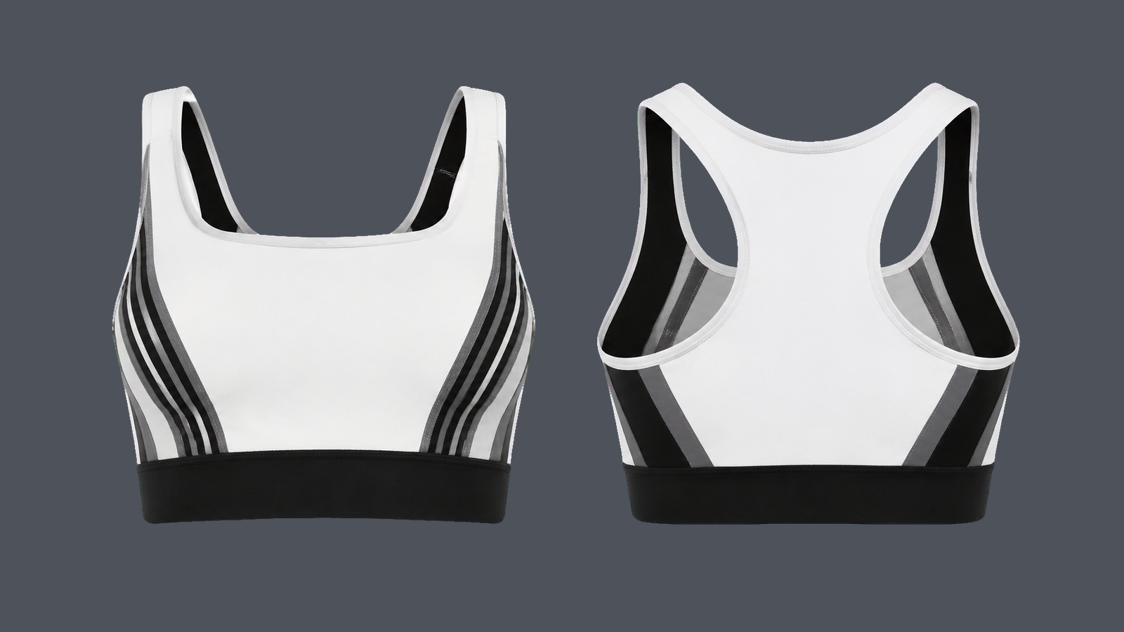 Sculpt Longline Bra — True white design