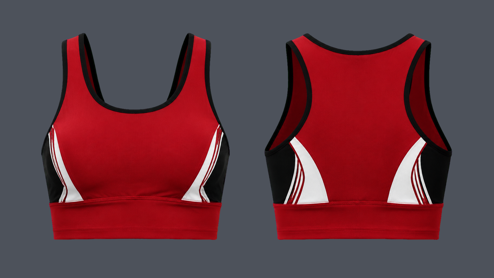 Studio Scoop Bra — Crimson design