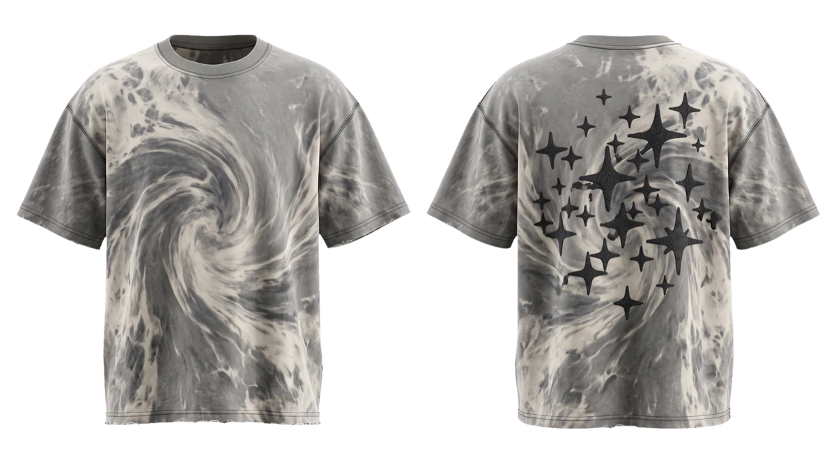 Stone Grey Bleach T-shirt design
