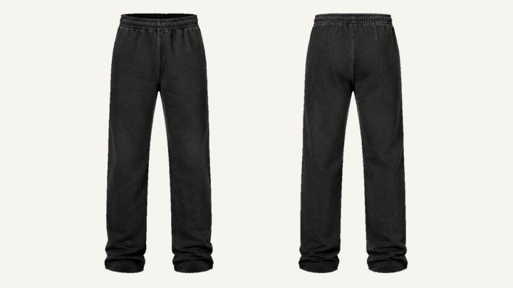 Straight-leg Sweatpants — True Black Pigment Dyed design