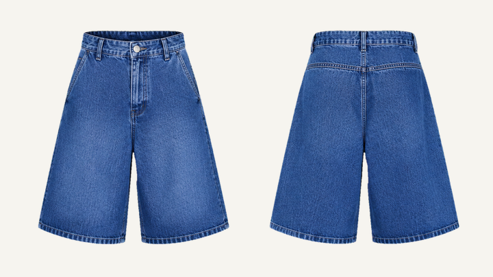 Tailored Bermuda Shorts — Cobalt HSL Master Pigment Dyed design