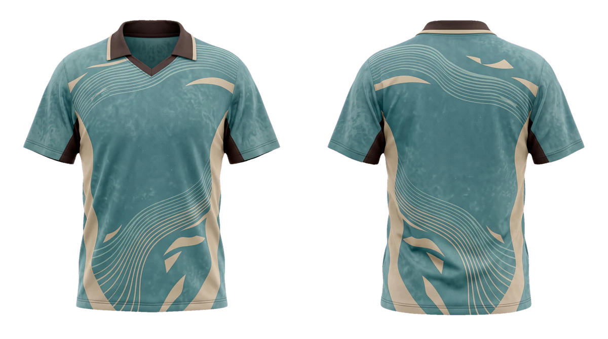 Teal Sand Current Soccer Jersey design