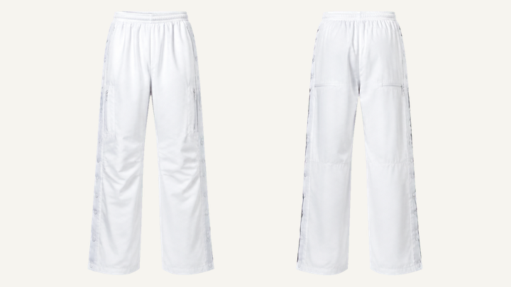 Tear-away Track Pants — True White Clean Reactive Solid design