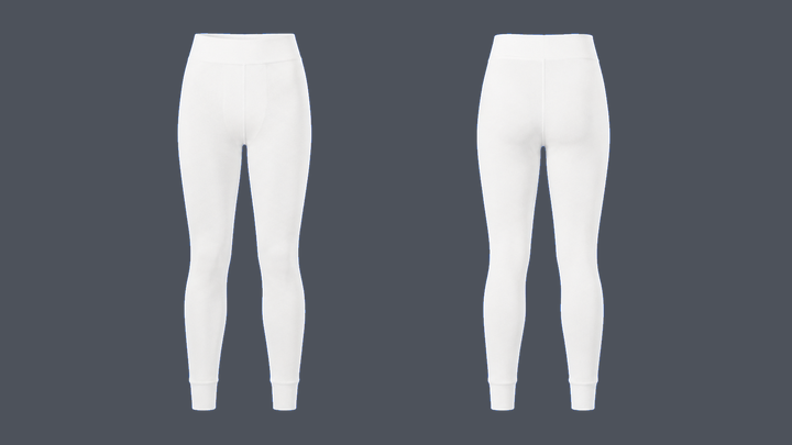 Thermal Base Layer Bottom — True White design