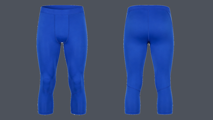 Three-Quarter Compression Tight — Cobalt HSL Master design
