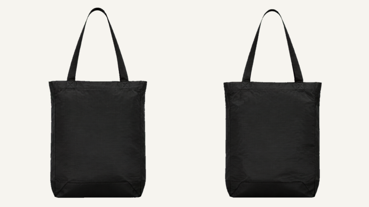 Tote Bag — True Black Matte Panel Wash design