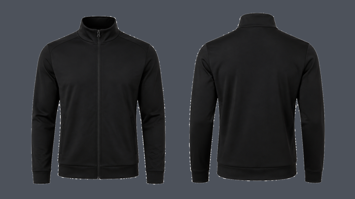 Training Zip Jacket — True Black design