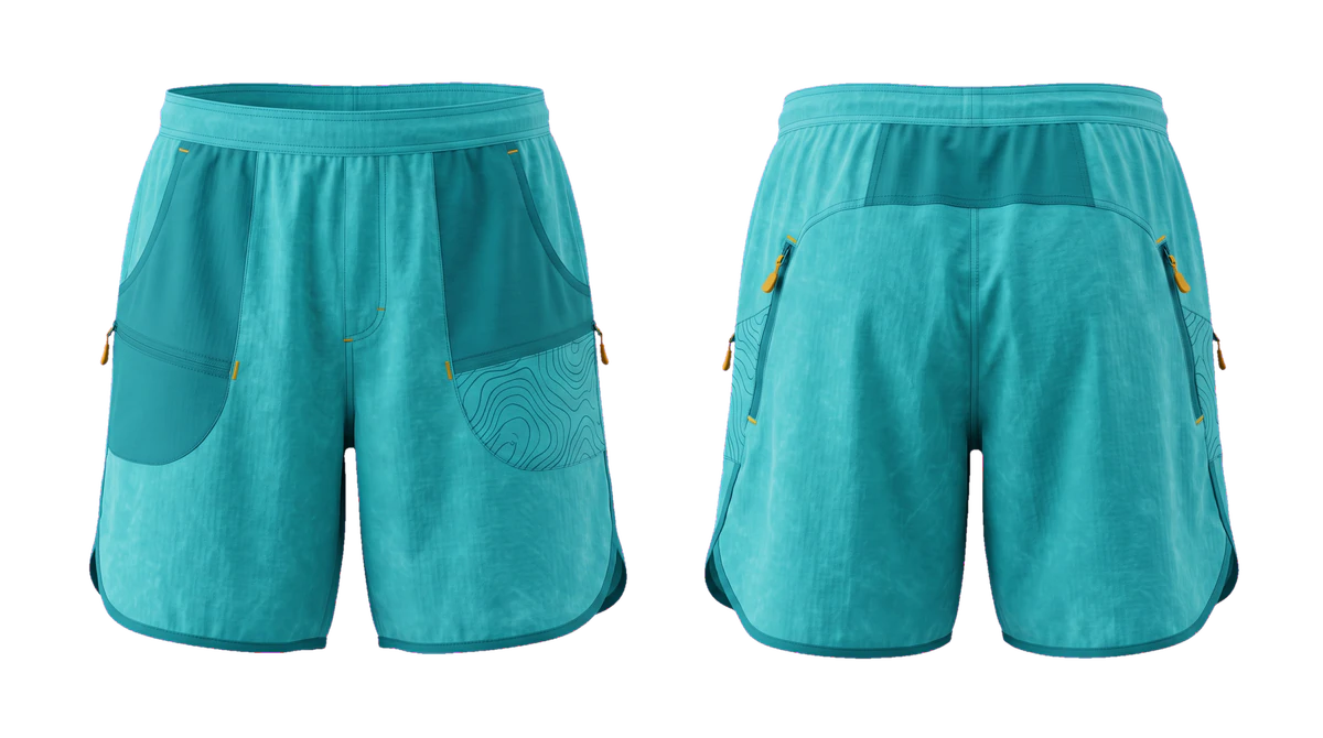 Turquoise Trail Pocket Shorts design