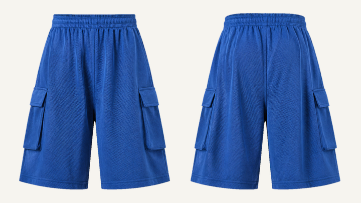 Utility Shorts — Cobalt HSL Master Garment Dyed design