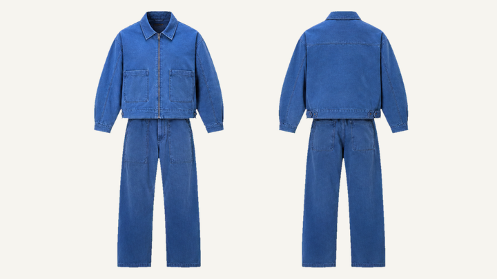 Washed Canvas Jacket — Cobalt HSL Master Pigment Dyed design