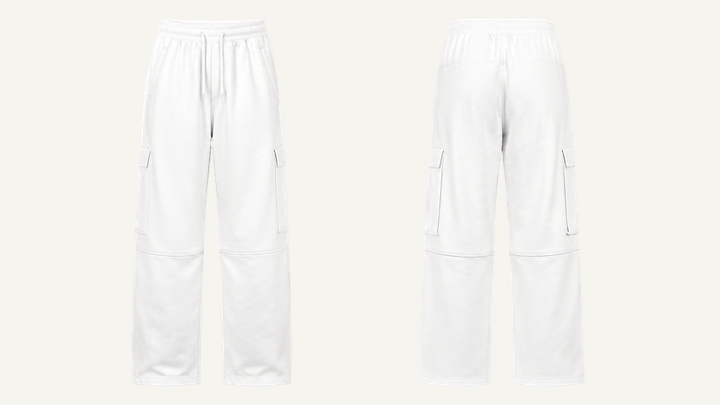 Wide-leg Sweatpants — True White Garment Dyed design