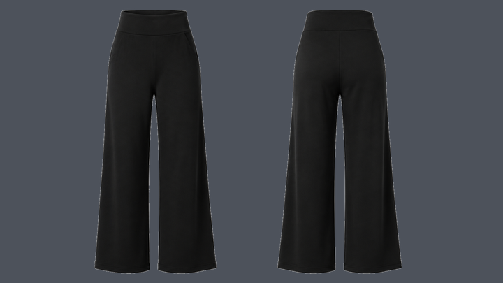 Wide-Leg Travel Pant — True Black design