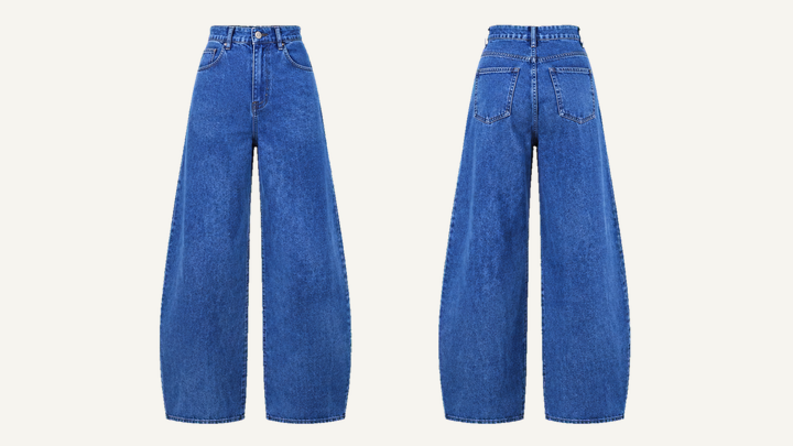 Women's Wide-leg Pants — Cobalt HSL Master Tonal Mineral Wash design