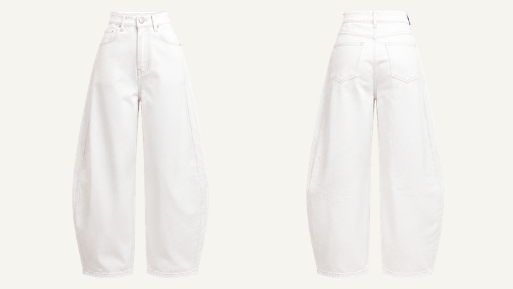Women's Wide-leg Pants — True White Garment Dyed design