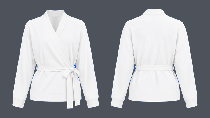 Wrap Warm-Up Jacket — True White design